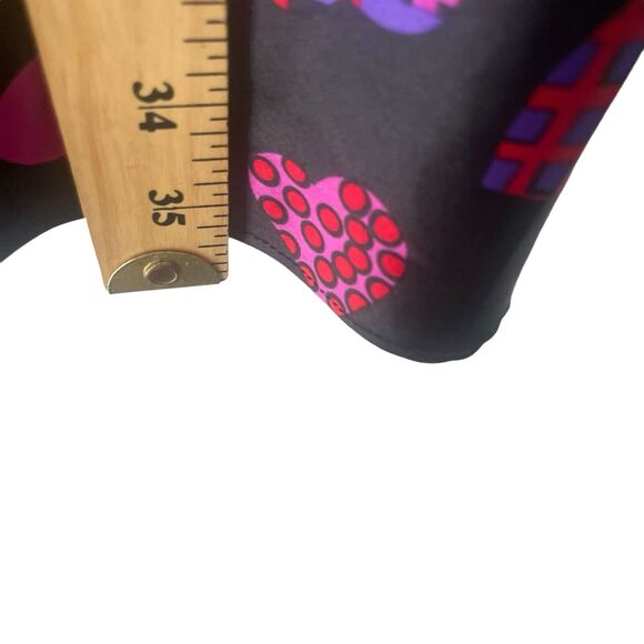 Private Luxuries Plus Size 1X Black Red Hearts Love Satin Slip Dress Night Gown - Picture 9 of 9